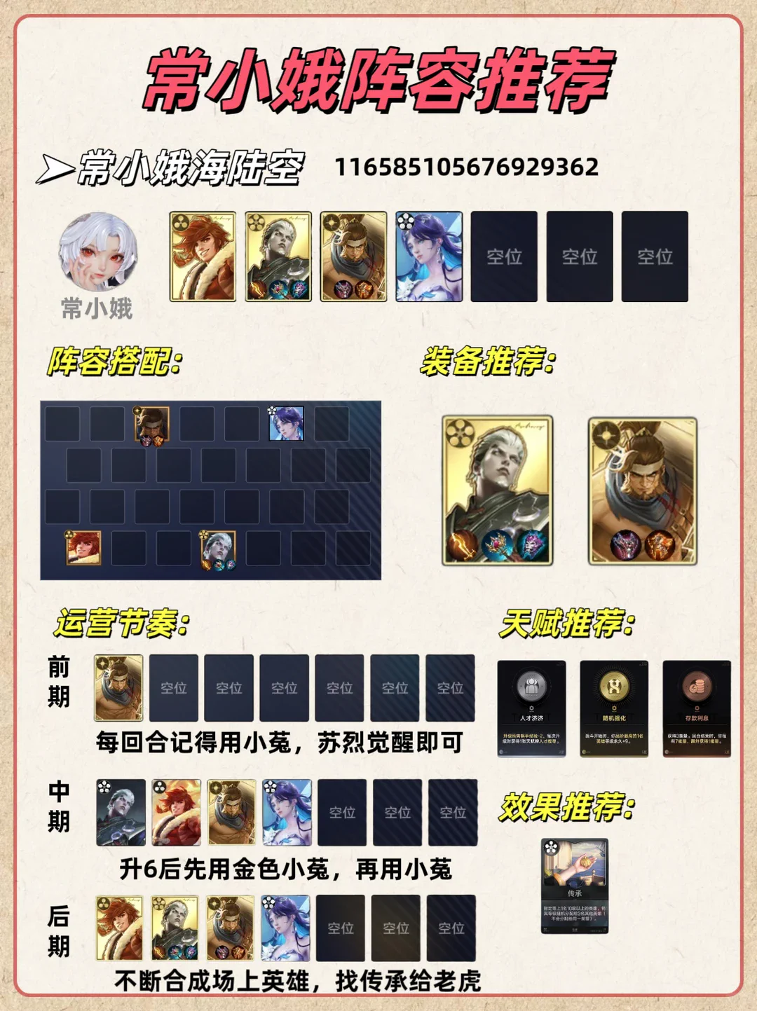 常小娥海陆空阵容一图流：作者原图 2/2